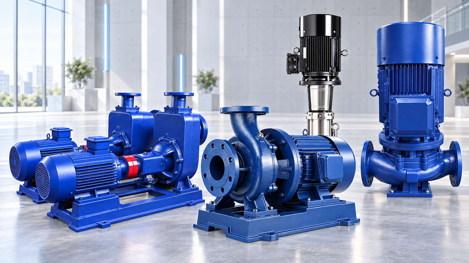 Centrifugal, inline and vertical multistage pump range