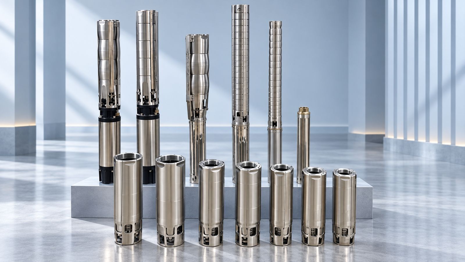 Stainless steel deep-well pump product range
